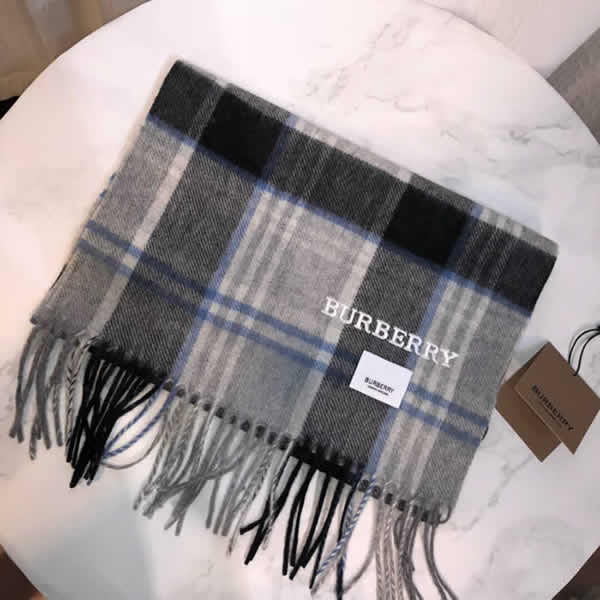Women Scarves Autumn Winter New Female Wool Scarf Fake Burberry Scarves 16